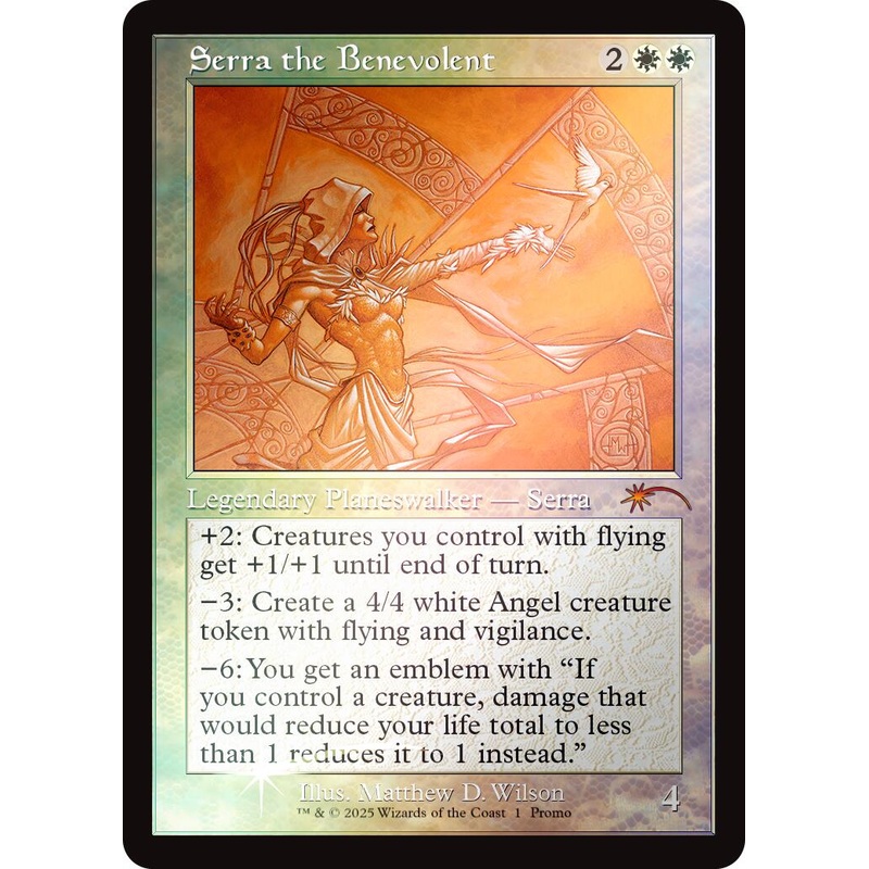 Serra the Benevolent (Retro Frame) [Secret Lair Drop Series]
