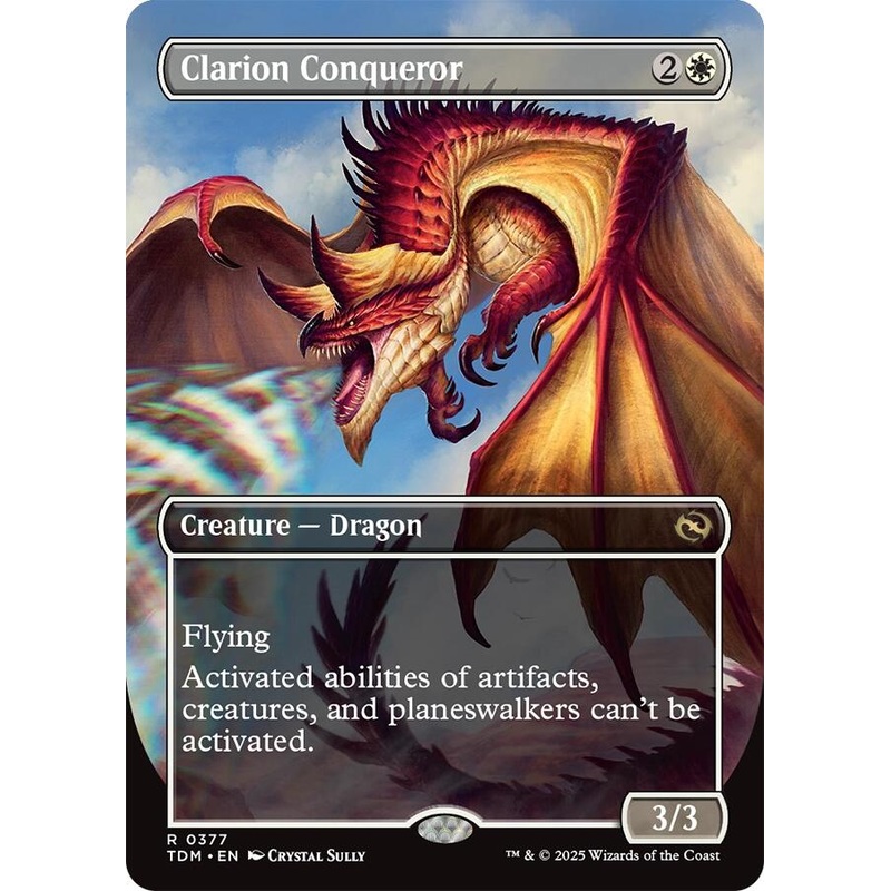 Clarion Conqueror (Borderless) [Tarkir: Dragonstorm]