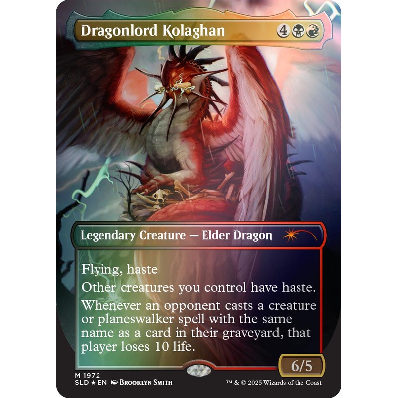 Dragonlord Kolaghan (1972) (Rainbow Foil) [Secret Lair Drop Series]