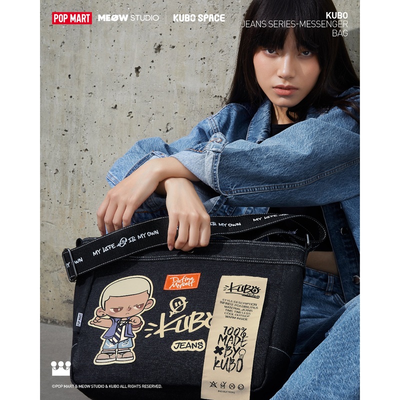 POP MART Kubo Jeans Series - Messenger Bag