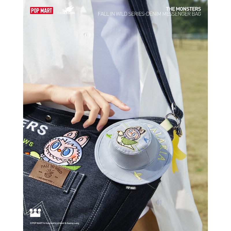 POP MART The Monsters Fall In Wild Series - Denim Messenger Bag