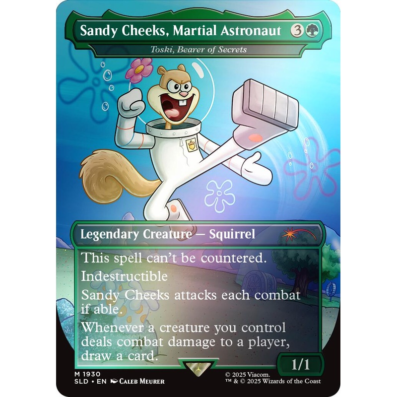Sandy Cheeks, Martial Astronaut - Toski, Bearer of Secrets (Rainbow Foil) [Secret Lair Drop Series]