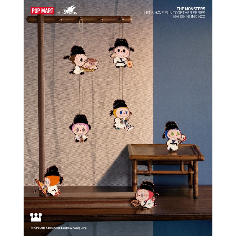 POP MART THE MONSTERS Let's Have Fun Together Series-Badge Blind Box