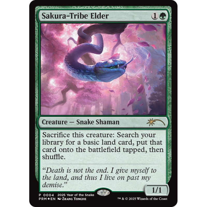 Sakura-Tribe Elder (Year of the Snake 2025) [Standard Showdown Promos]