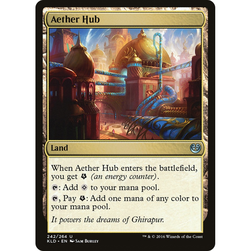Aether Hub (Ripple Foil) [Modern Horizons 3 Commander]