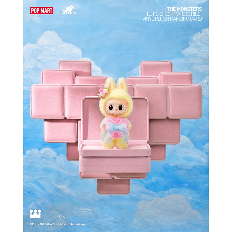 POP MART THE MONSTERS Let's Checkmate Series-Vinyl Plush Hanging Card