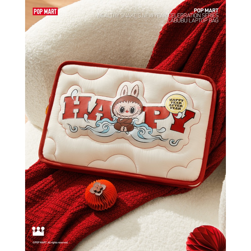 POP MART Wealthy Snake's New Year Celebration Series-LABUBU Laptop Bag
