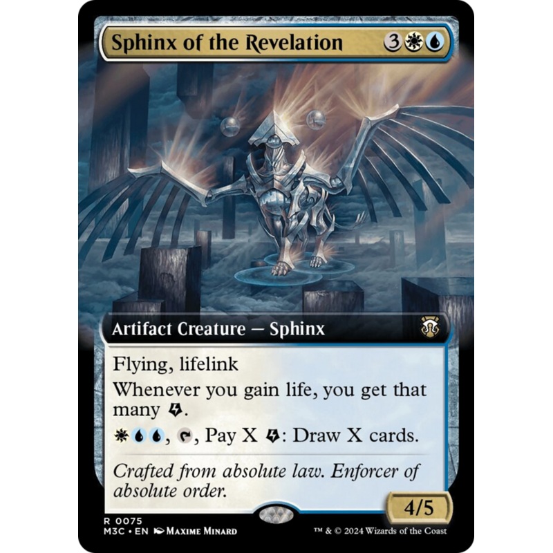 Sphinx of the Revelation (Extended Art) (Ripple Foil) [Modern Horizons 3 Commander]