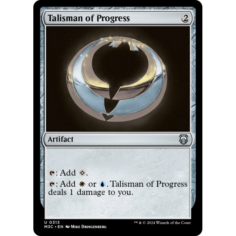 Talisman of Progress (Ripple Foil) [Modern Horizons 3 Commander]