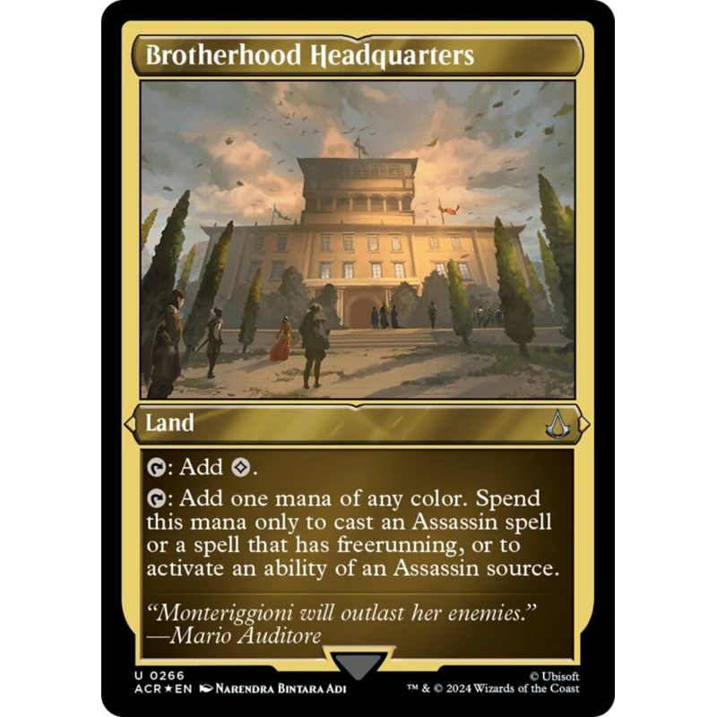 Brotherhood Headquarters (Foil Etched) [Assassin's Creed]