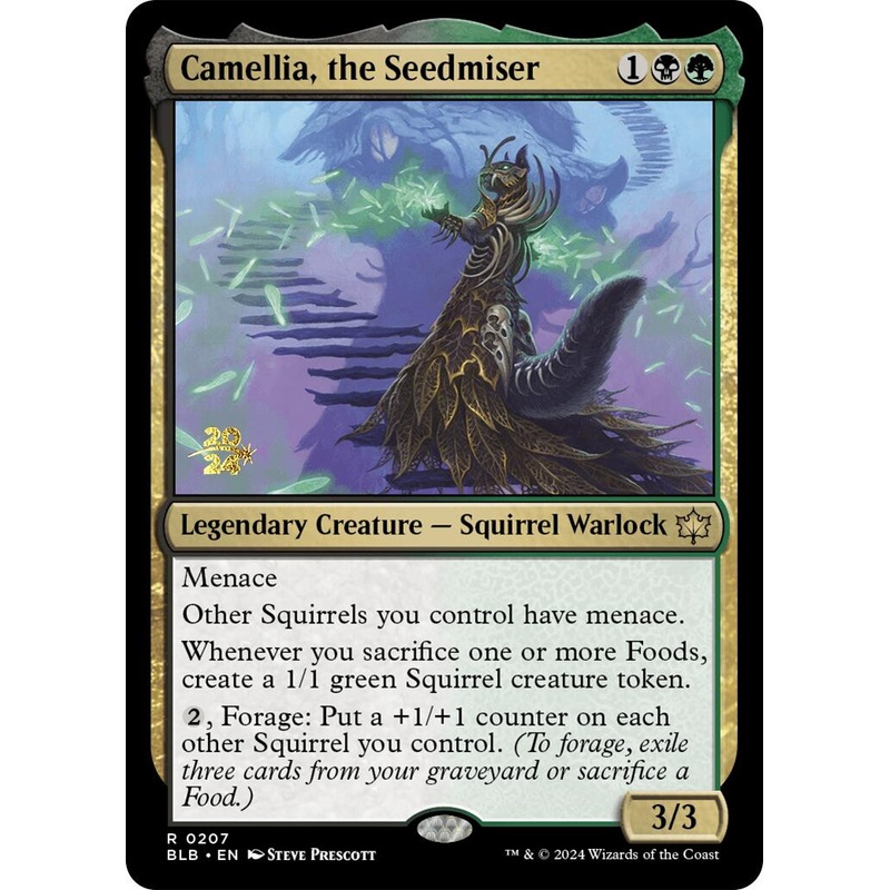 Camellia, the Seedmiser [Bloomburrow Prerelease Promos]