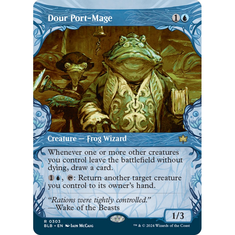 Dour Port-Mage (Showcase) [Bloomburrow]