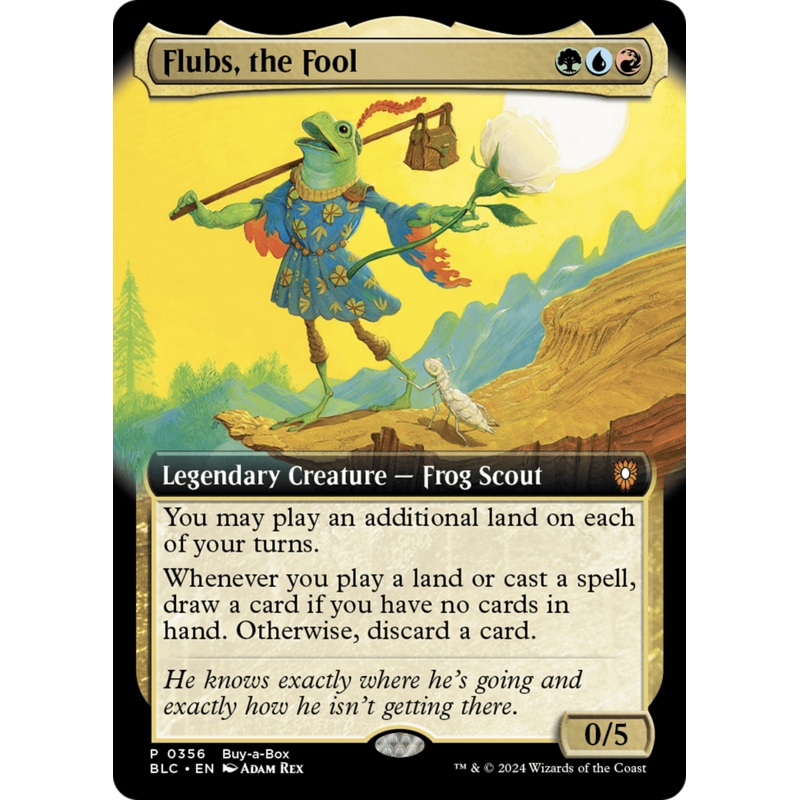 Flubs, the Fool (Buy-A-Box) (Extended Art) [Bloomburrow Promos]