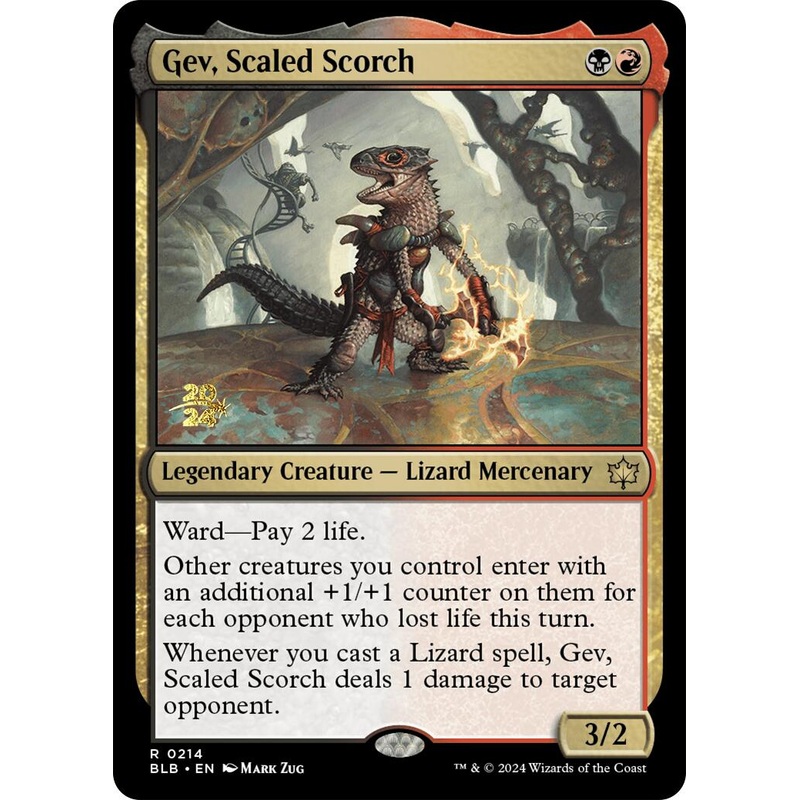 Gev, Scaled Scorch [Bloomburrow Prerelease Promos]