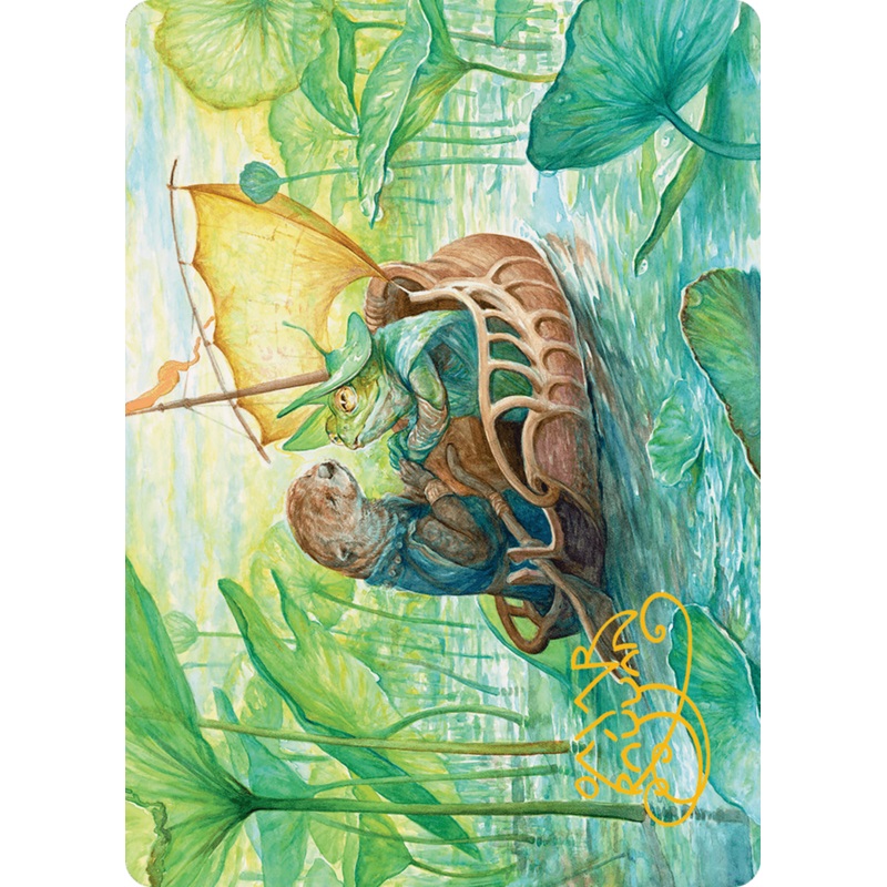 Run Away Together Art Card (Gold-Stamped Signature) [Bloomburrow Art Series]