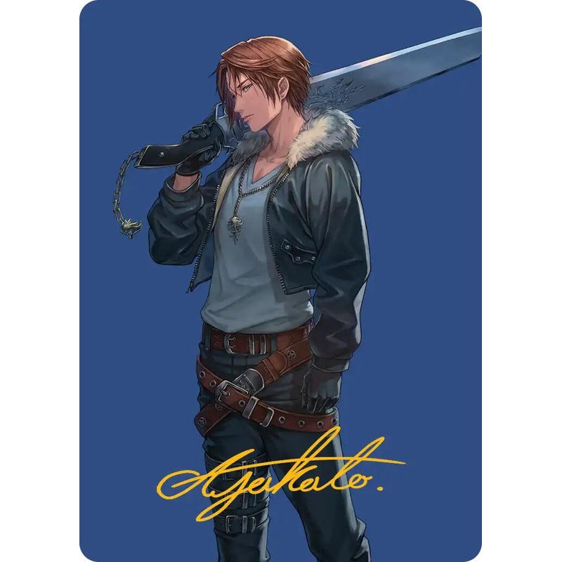 Squall, SeeD Mercenary Art Card (Gold-Stamped Signature) [FINAL FANTASY Art Series]