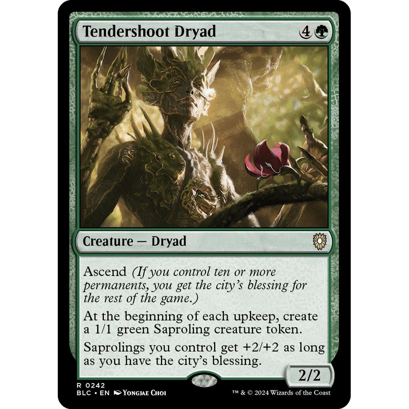 Tendershoot Dryad [Bloomburrow Commander]