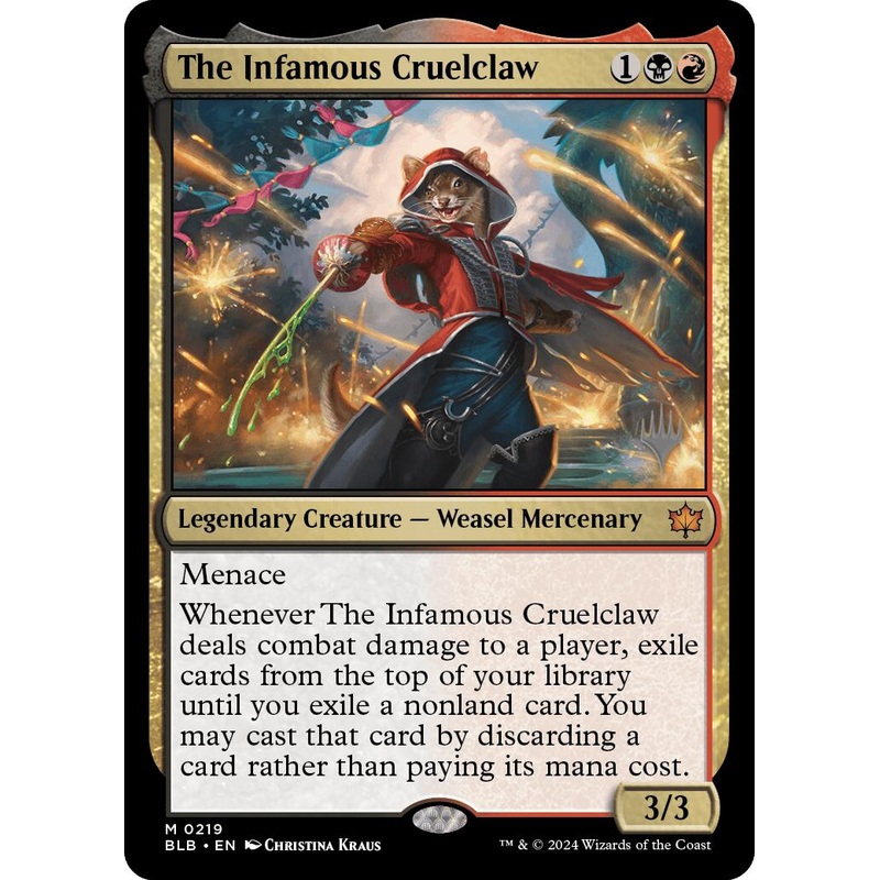 The Infamous Cruelclaw (Promo Pack) [Bloomburrow Promos]