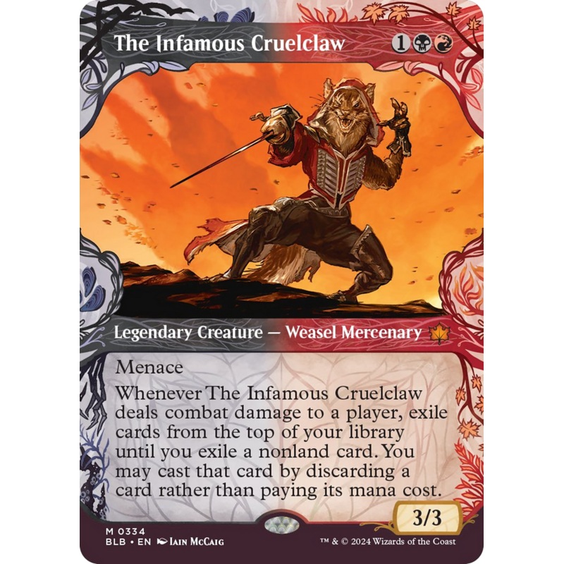The Infamous Cruelclaw (Showcase) [Bloomburrow]