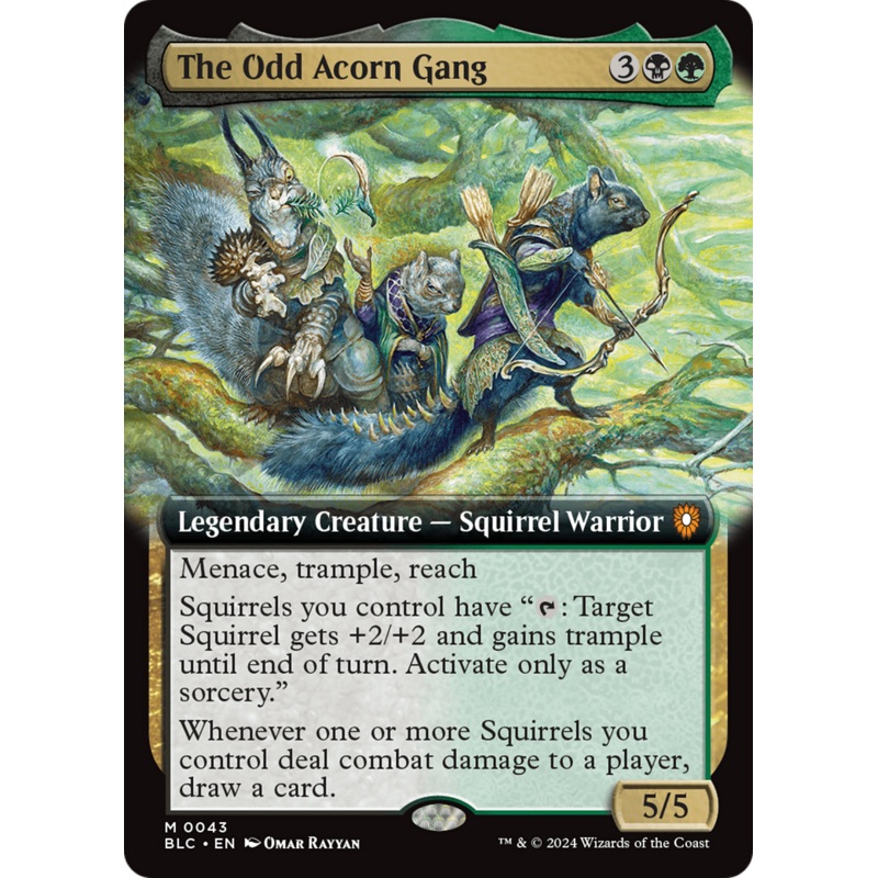 The Odd Acorn Gang (Extended Art) [Bloomburrow Commander]