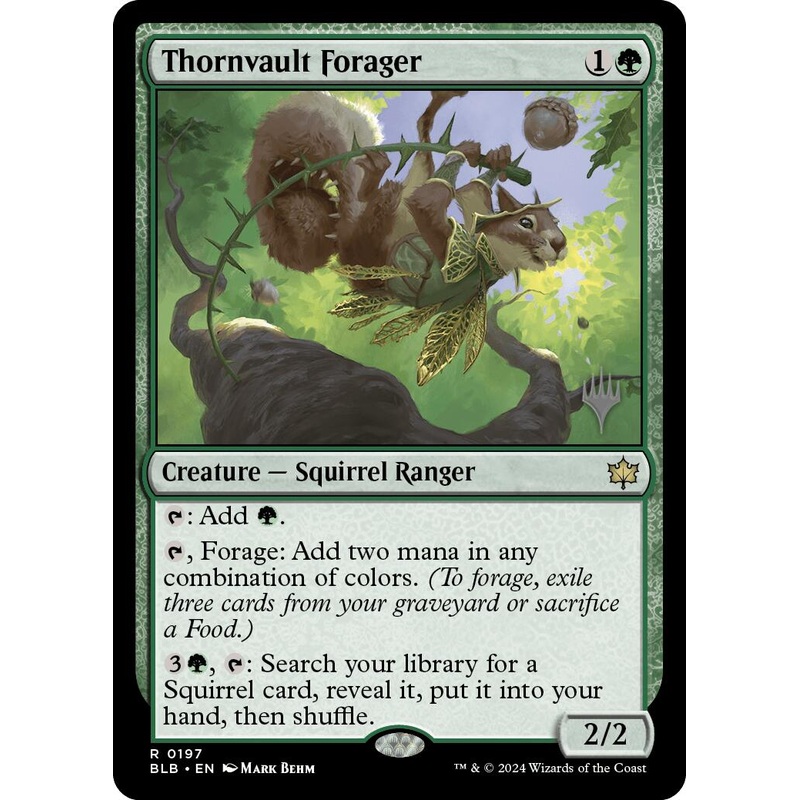 Thornvault Forager (Promo Pack) [Bloomburrow Promos]