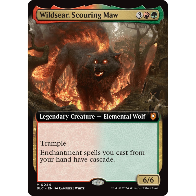 Wildsear, Scouring Maw (Extended Art) [Bloomburrow Commander]