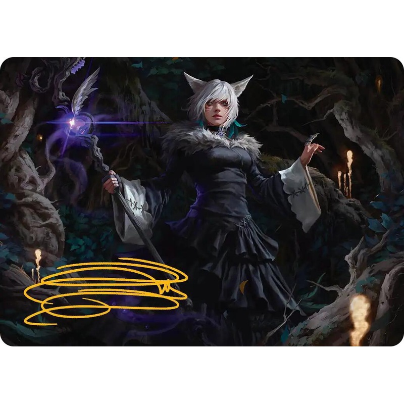 Y'shtola, Night's Blessed Art Card (21) (Gold-Stamped Signature) [FINAL FANTASY Art Series]