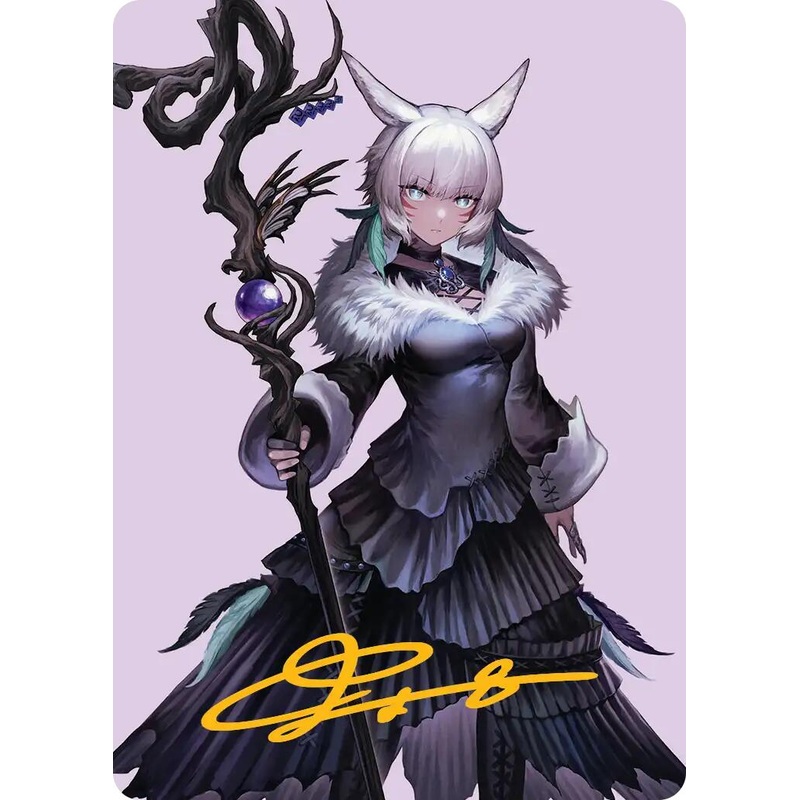 Y'shtola, Night's Blessed Art Card (53) (Gold-Stamped Signature) [FINAL FANTASY Art Series]