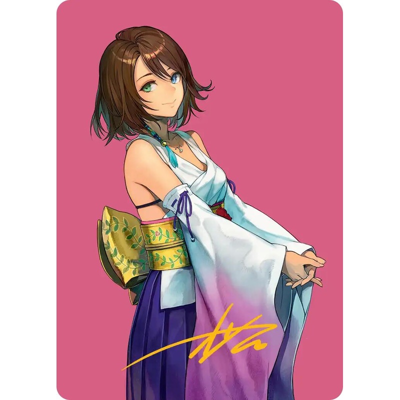Yuna, Hope of Spira Art Card (Gold-Stamped Signature) [FINAL FANTASY Art Series]
