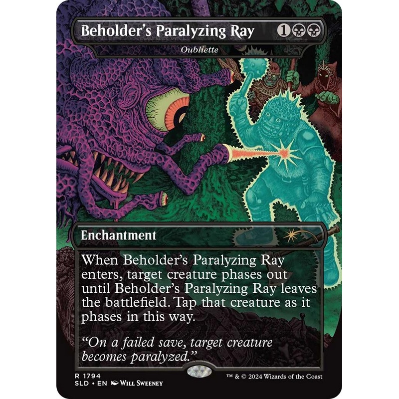 Beholder's Paralyzing Ray - Oubliette [Secret Lair Drop Series]