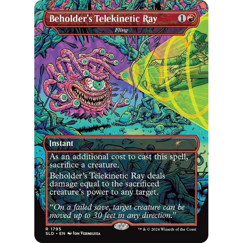 Beholder's Telekinetic Ray - Fling [Secret Lair Drop Series]
