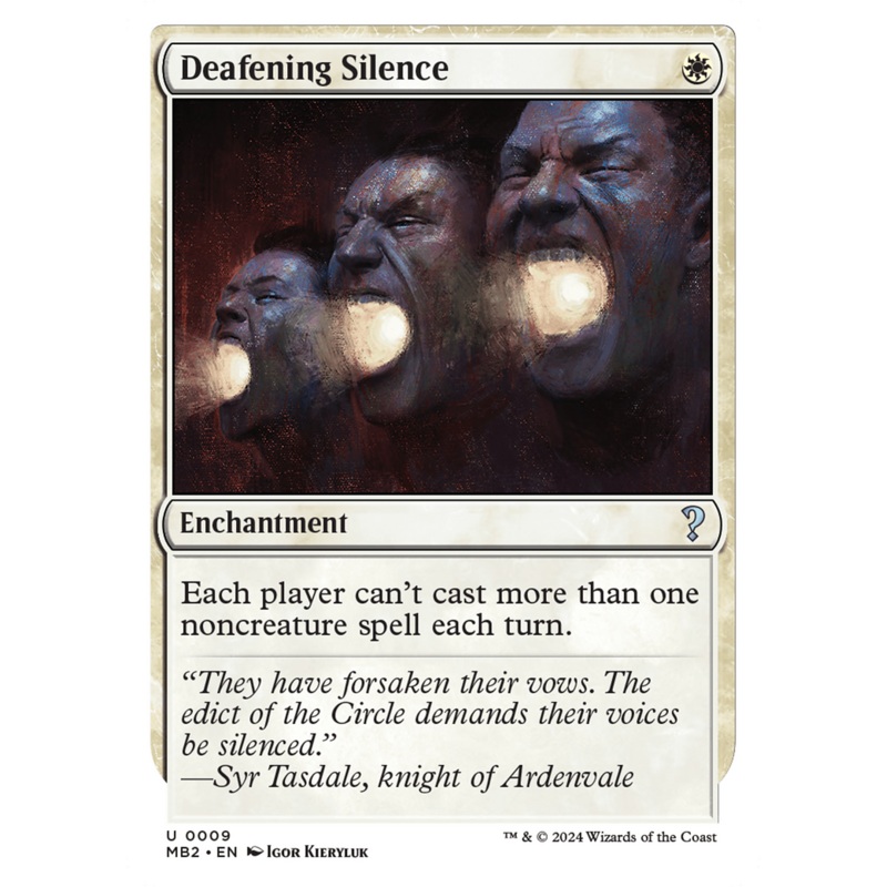Deafening Silence (White Border) [Mystery Booster 2]