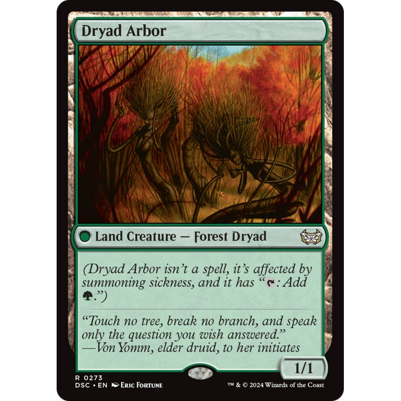 Dryad Arbor [Duskmourn: House of Horror Commander]