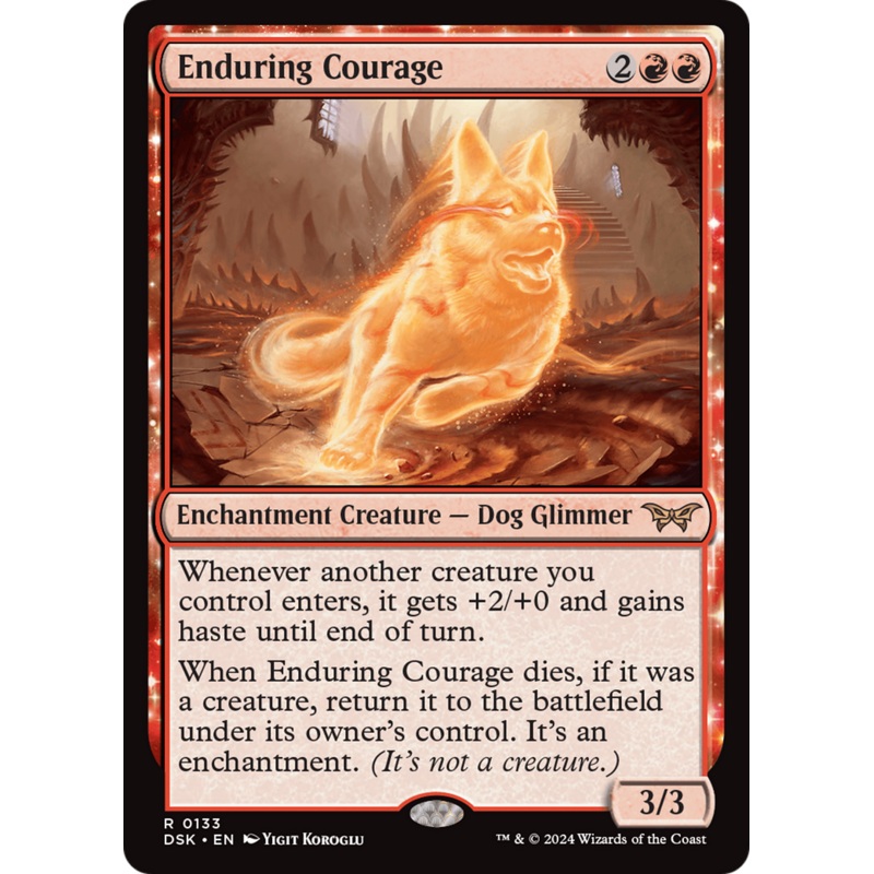 Enduring Courage [Duskmourn: House of Horror]