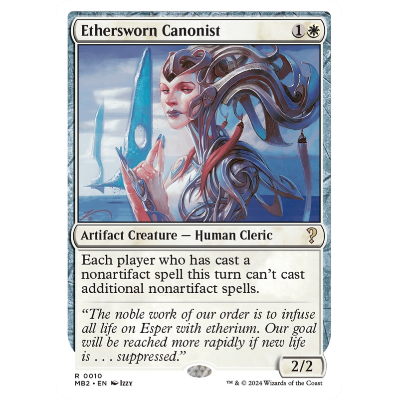 Ethersworn Canonist (White Border) [Mystery Booster 2]