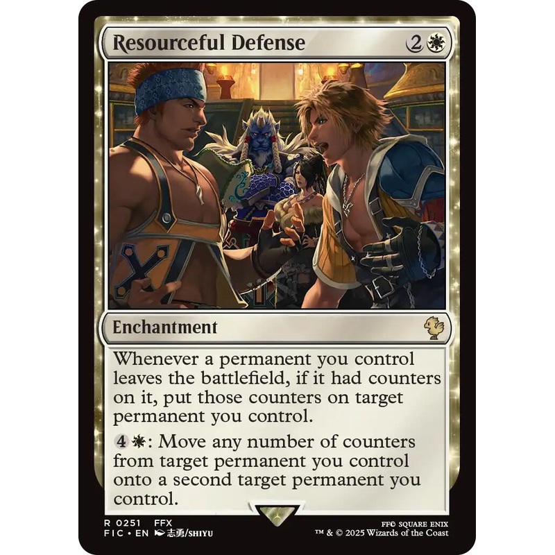 Resourceful Defense (Surge Foil) [FINAL FANTASY Commander]