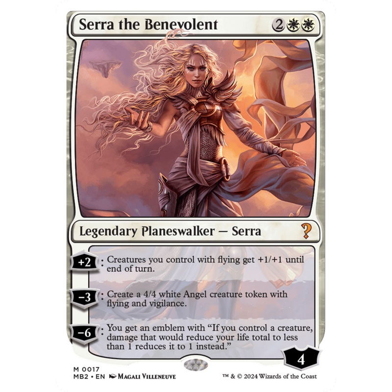 Serra the Benevolent (White Border) [Mystery Booster 2]