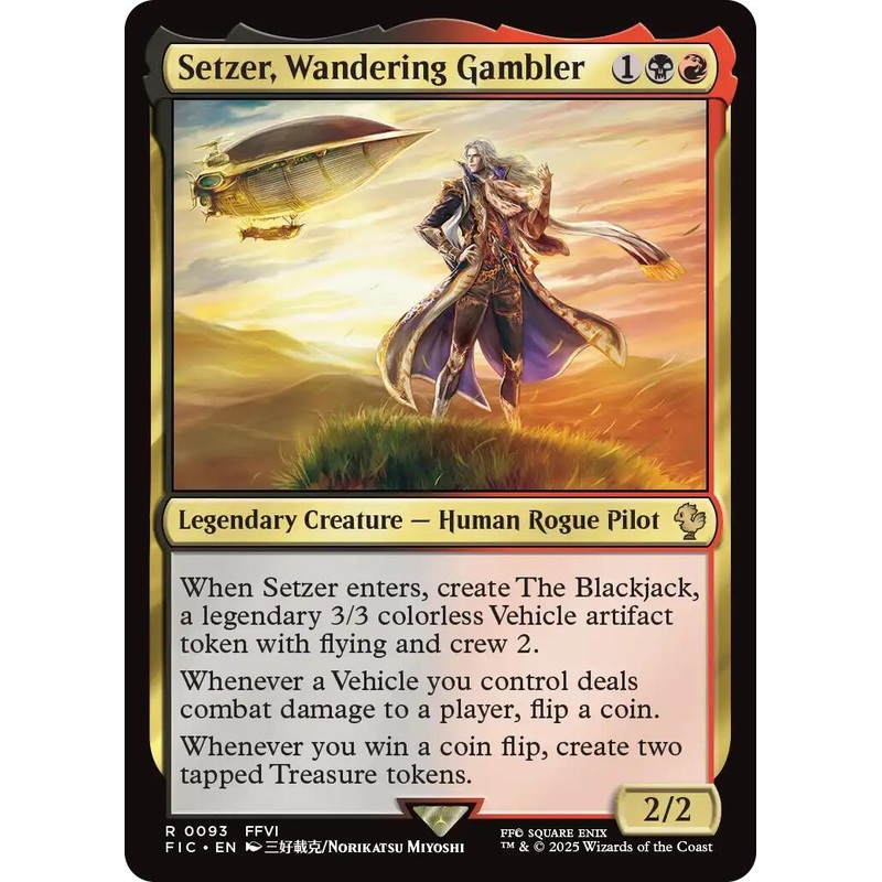 Setzer, Wandering Gambler (Surge Foil) [FINAL FANTASY Commander]