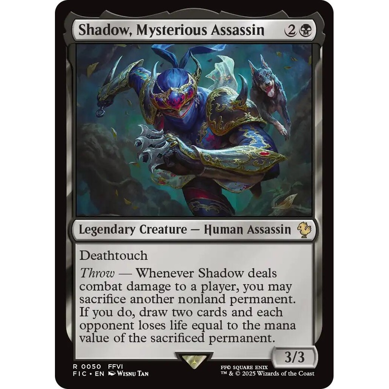 Shadow, Mysterious Assassin (Surge Foil) [FINAL FANTASY Commander]