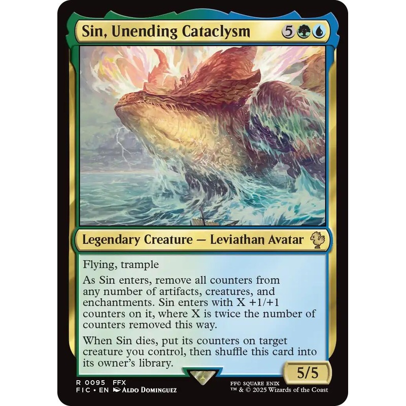 Sin, Unending Cataclysm (Surge Foil) [FINAL FANTASY Commander]