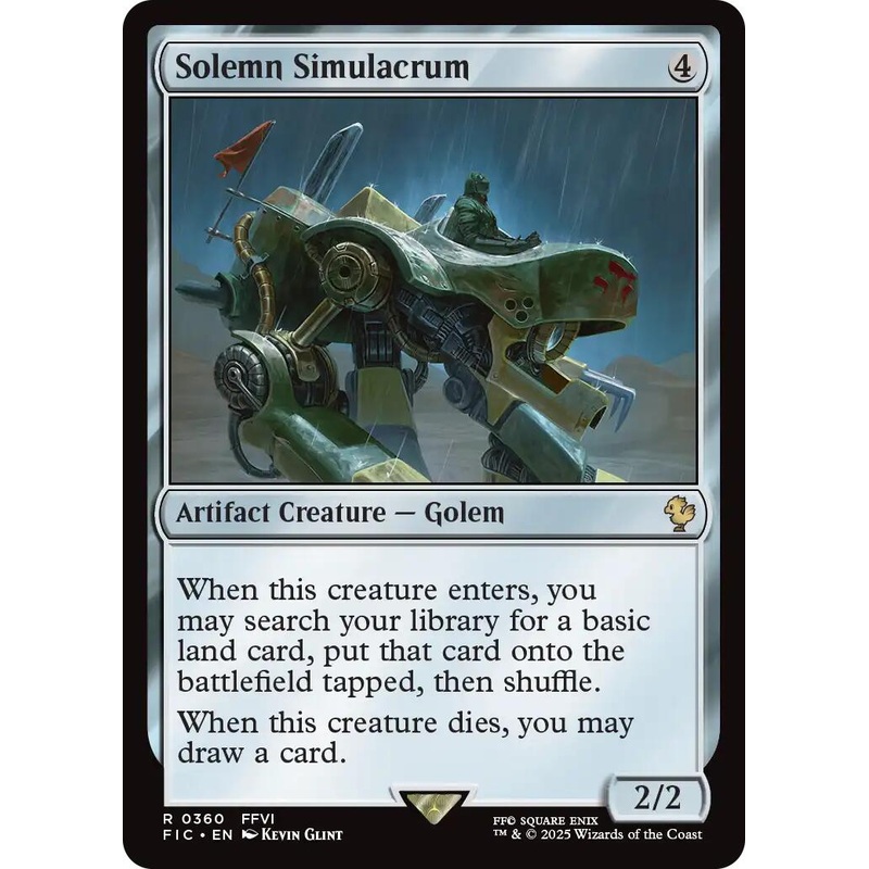 Solemn Simulacrum (Surge Foil) [FINAL FANTASY Commander]