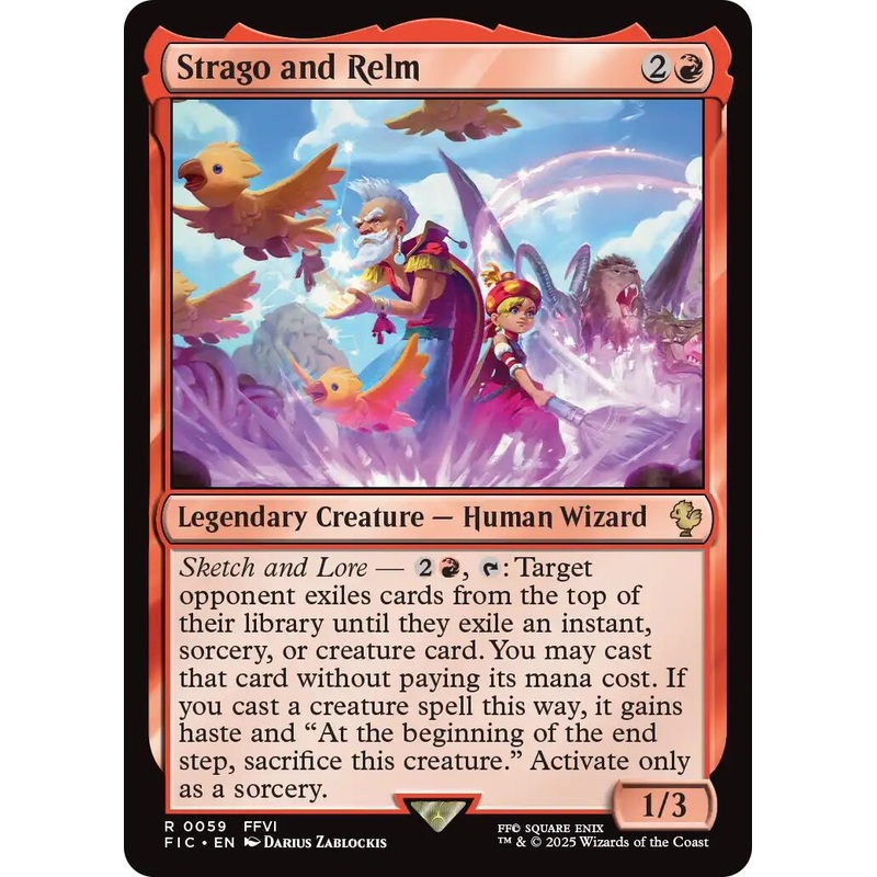 Strago and Relm (Surge Foil) [FINAL FANTASY Commander]