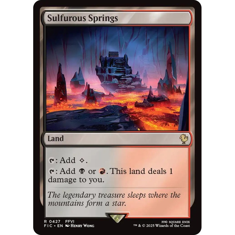 Sulfurous Springs (Surge Foil) [FINAL FANTASY Commander]