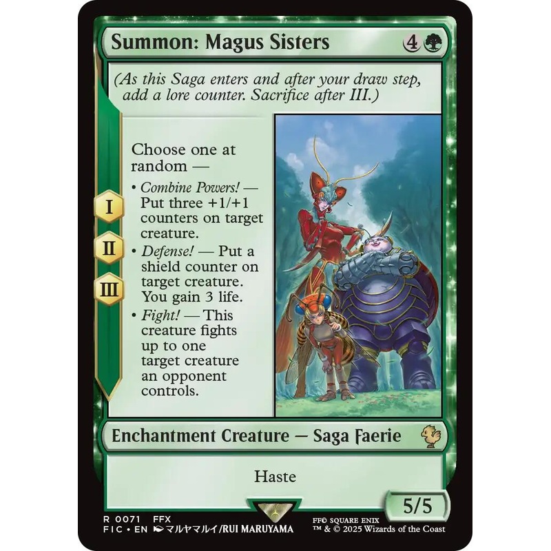 Summon: Magus Sisters (Surge Foil) [FINAL FANTASY Commander]