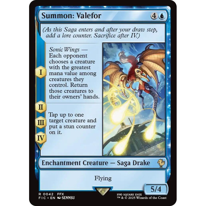 Summon: Valefor (Surge Foil) [FINAL FANTASY Commander]