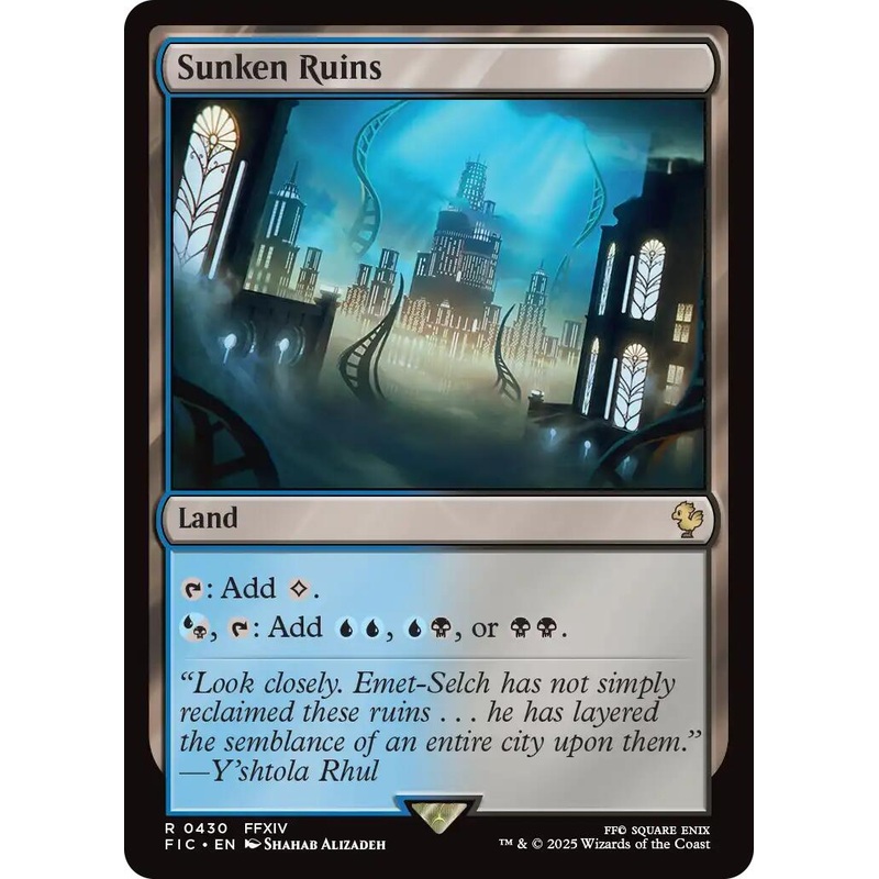 Sunken Ruins (Surge Foil) [FINAL FANTASY Commander]