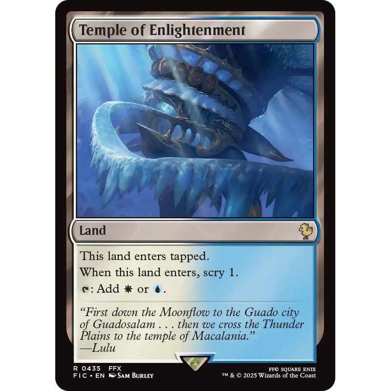 Temple of Enlightenment (Surge Foil) [FINAL FANTASY Commander]