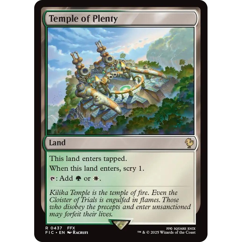 Temple of Plenty (Surge Foil) [FINAL FANTASY Commander]