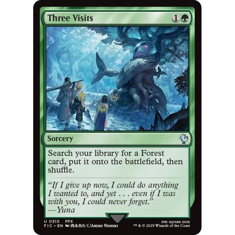 Three Visits (Surge Foil) [FINAL FANTASY Commander]