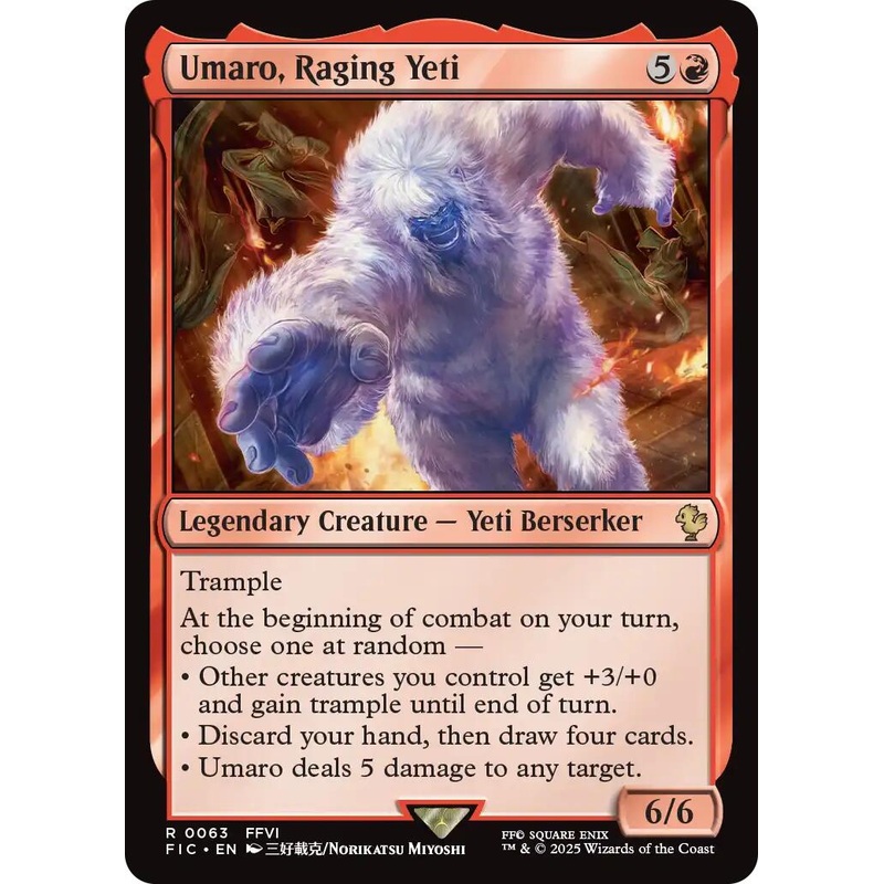 Umaro, Raging Yeti (Surge Foil) [FINAL FANTASY Commander]